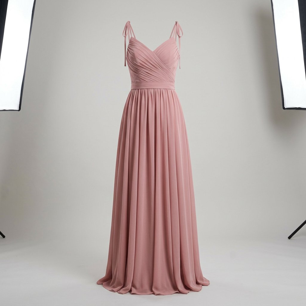Dusty Rose Chiffon Gown